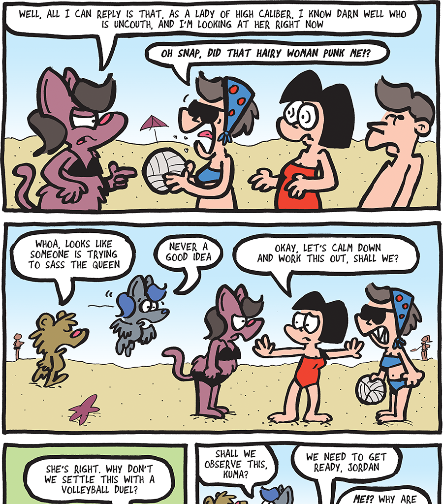 The Fuzzy Princess - Episode 468, Page 1: 2019-09-13-Don't Sass the Queen